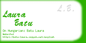 laura batu business card